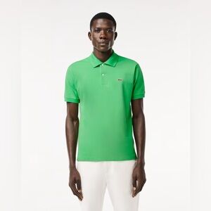 LACOSTE Green Polo Shirt Classic Cotton Pique (3)